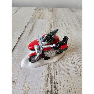 Dept 56 54898 harley bike motorcycle tree Xmas automotive decor